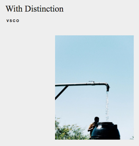 Agua – With Distinction