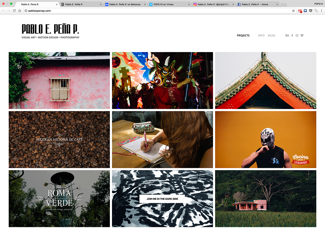 PabloEPenaP.com – New Online Portfolio
